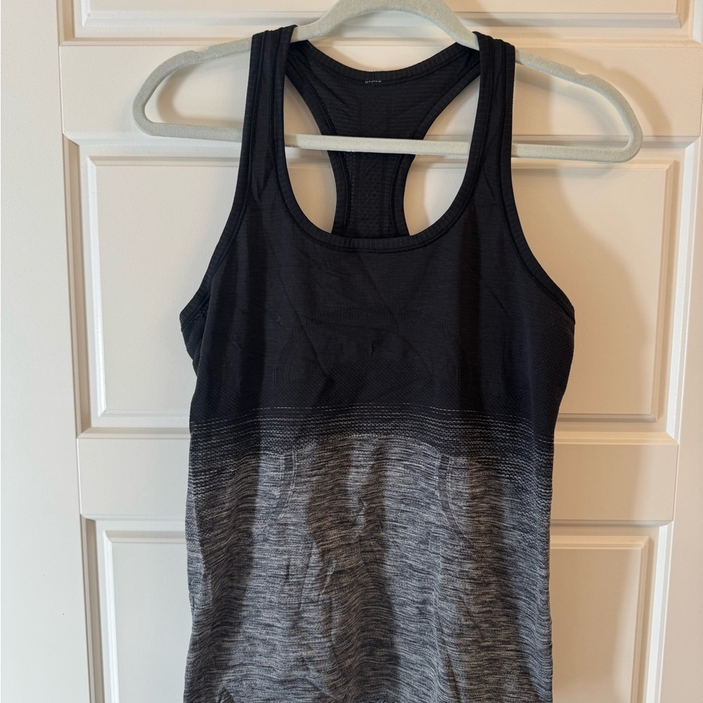 Lululemon Athletica Black and Gray Tank Top